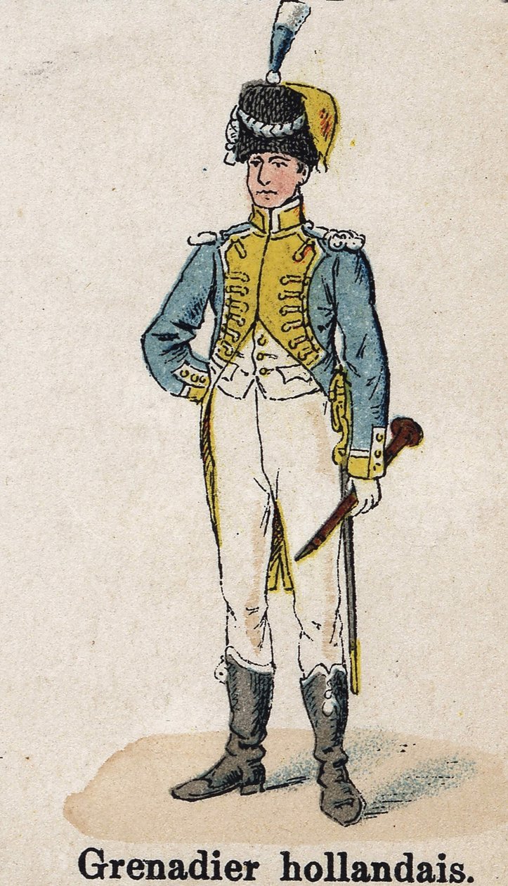 İmparatorluk Muhafızı Napolyon I: Hollandalı Grenadier - Müzisyen. Lienhart ve Humbert tarafından yazılan Les Uniforms de l