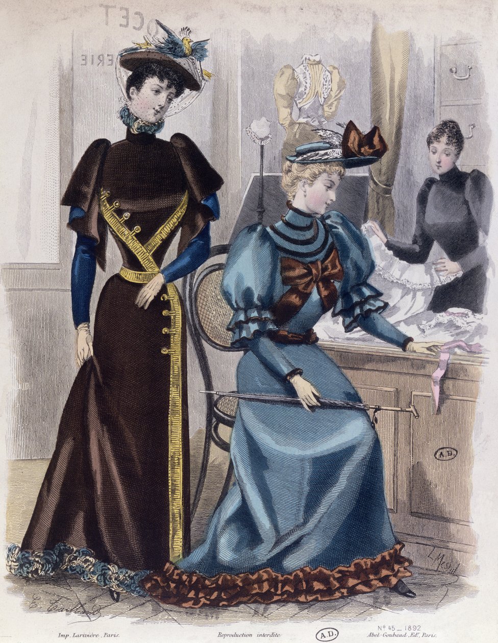 İç Giyim Mağazasında, 1892 by French School