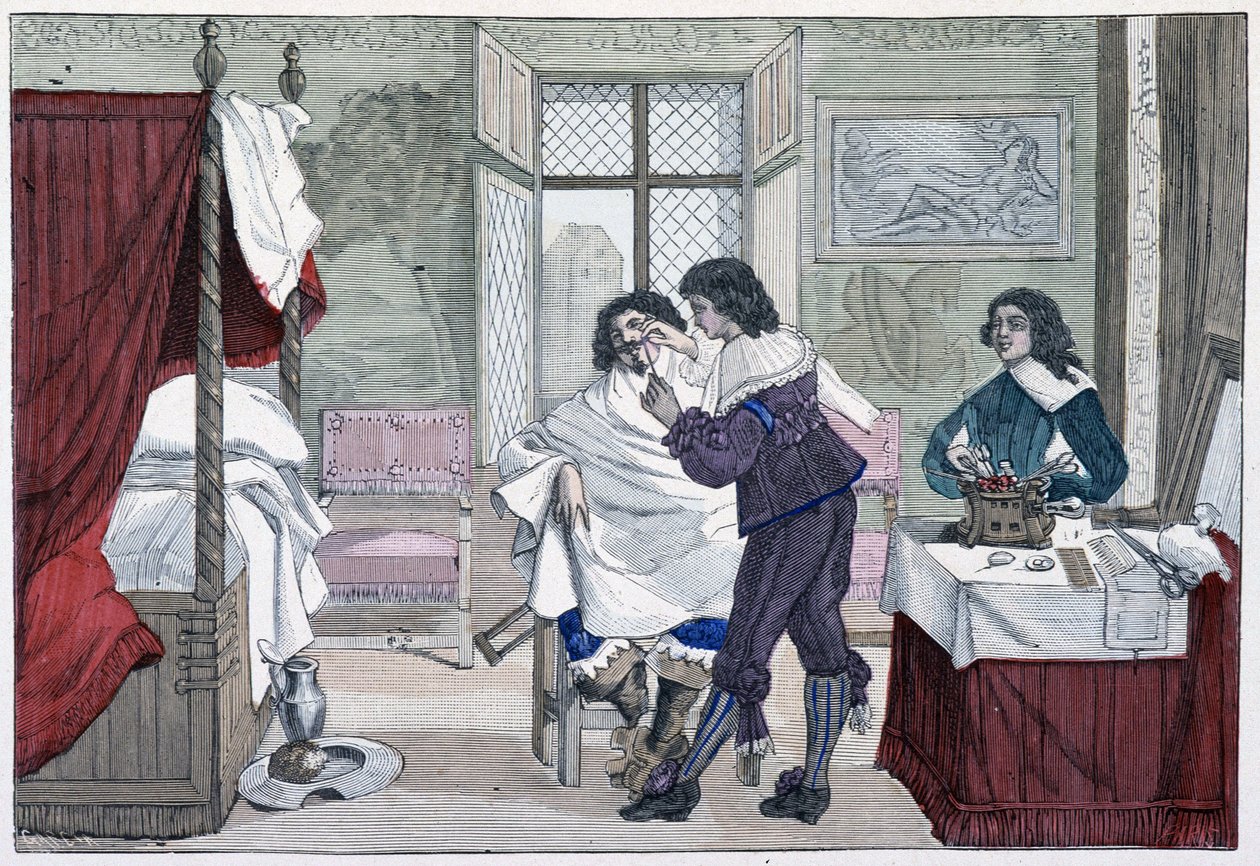 17. yüzyılda bir berber evinin içi - “Yüzyıllar boyunca Paris