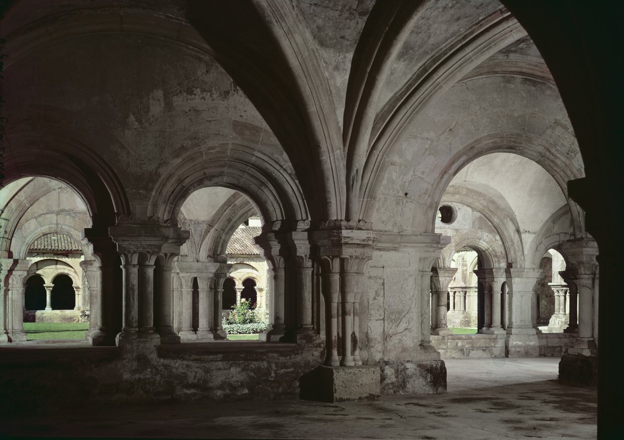 Bölüm evinden manastırın iç görünümü by French School
