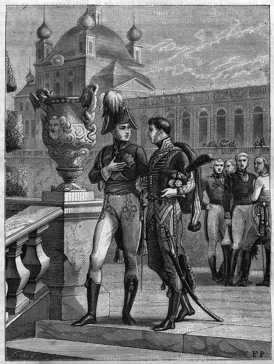 Rus Alexander I (1777-1825) ve Michel Duroc (1772-1813) ile Nisan 1801