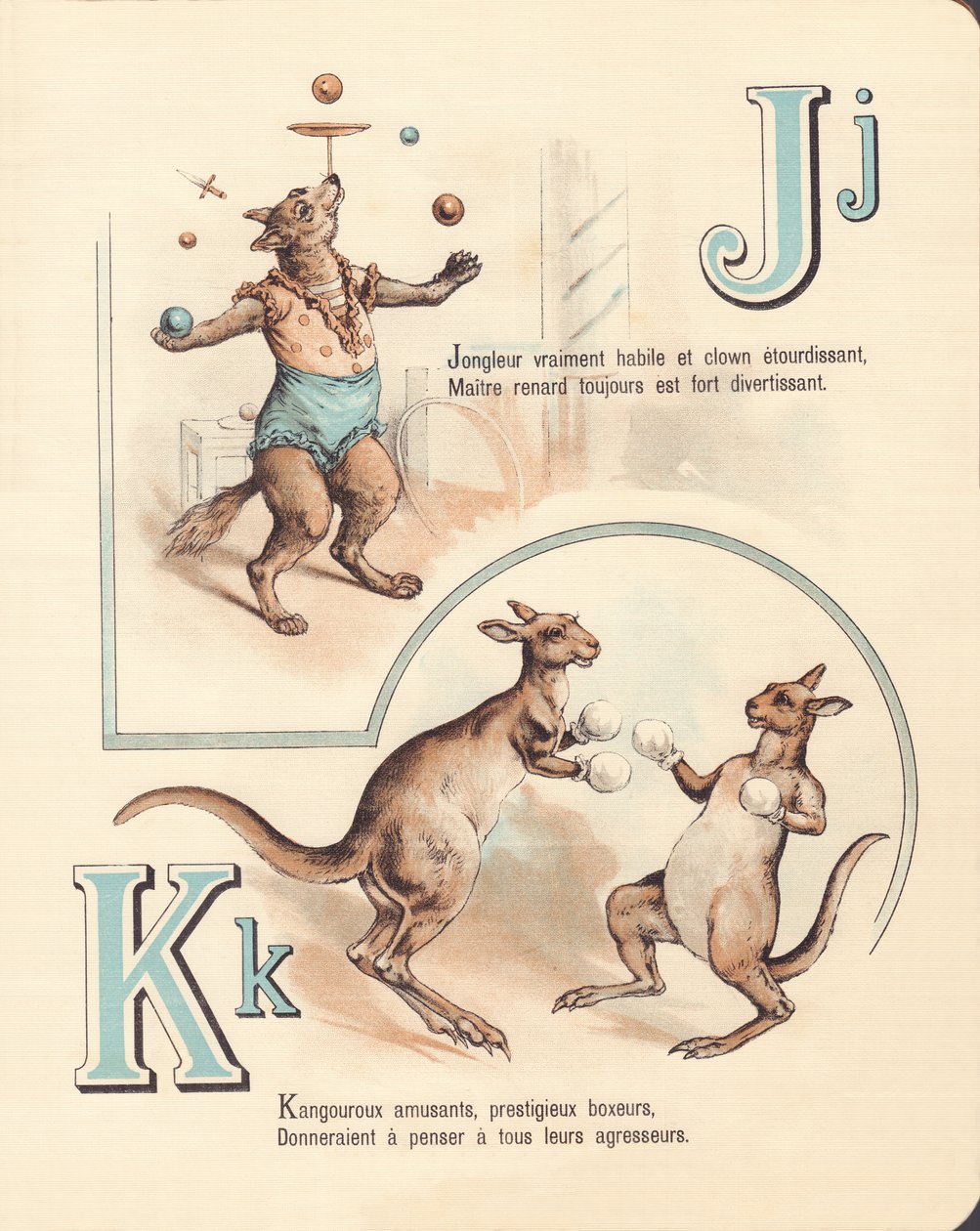 JK: Neşeli tilki, hokkabaz, kanguru, kickboks by French School