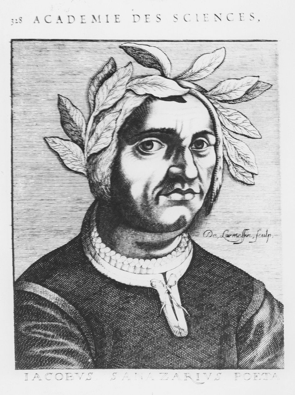 Jacopo Sannazaro (gravür) by French School
