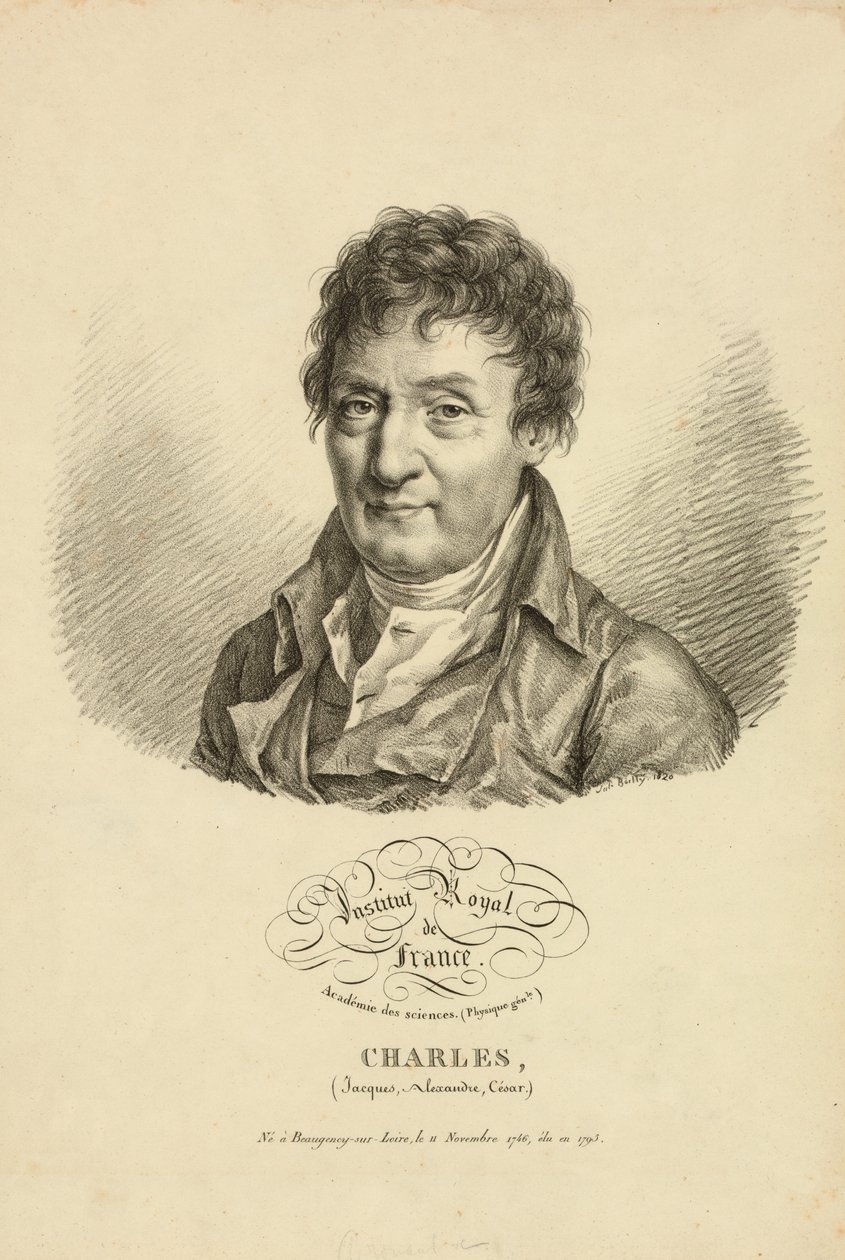 Jacques Alexandre Cesar Charles, 1820 by French School