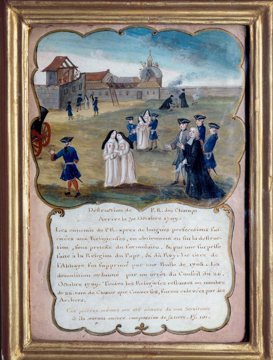 Jansenism “” Port royal des champs (Port-Royal-des-Champs) manastırının 1709