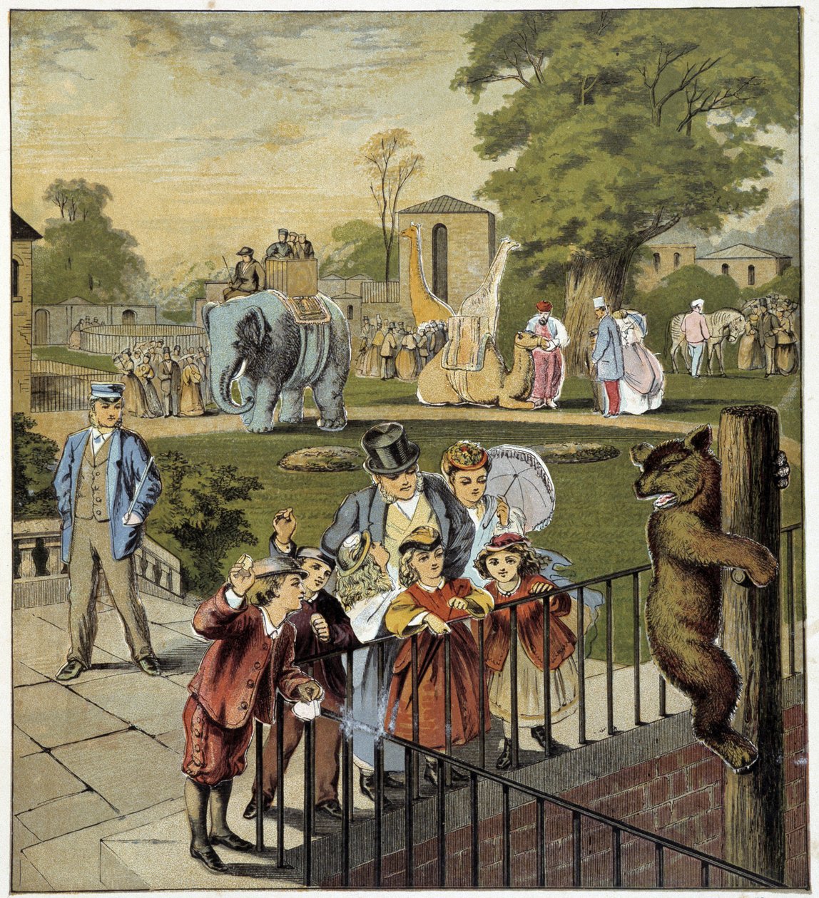 Hayvanat bahçesi - “” Küçük çocukların mağazası: tatilde”, ed. Balta, n.d., c.1900 by French School