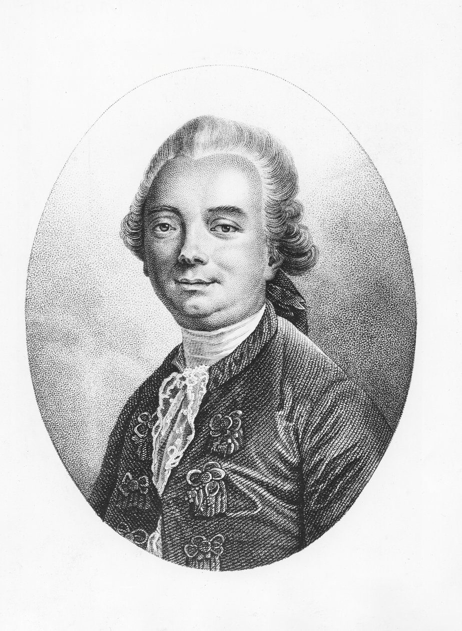 Jean-Francois de La Harpe (gravür) by French School