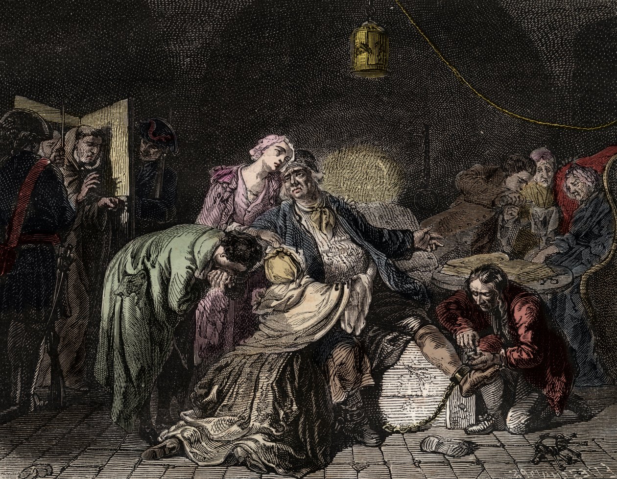 Jean Calas, Kalvinist tüccar cinayetle suçlandı by French School