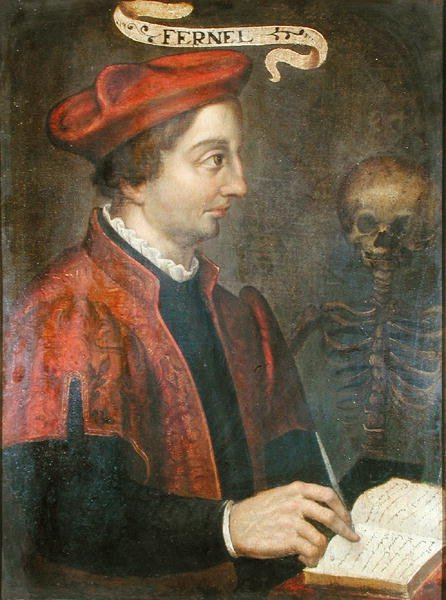 Jean Fernel (c.1497-1558) (tuval üzerine yağlı boya) by French School
