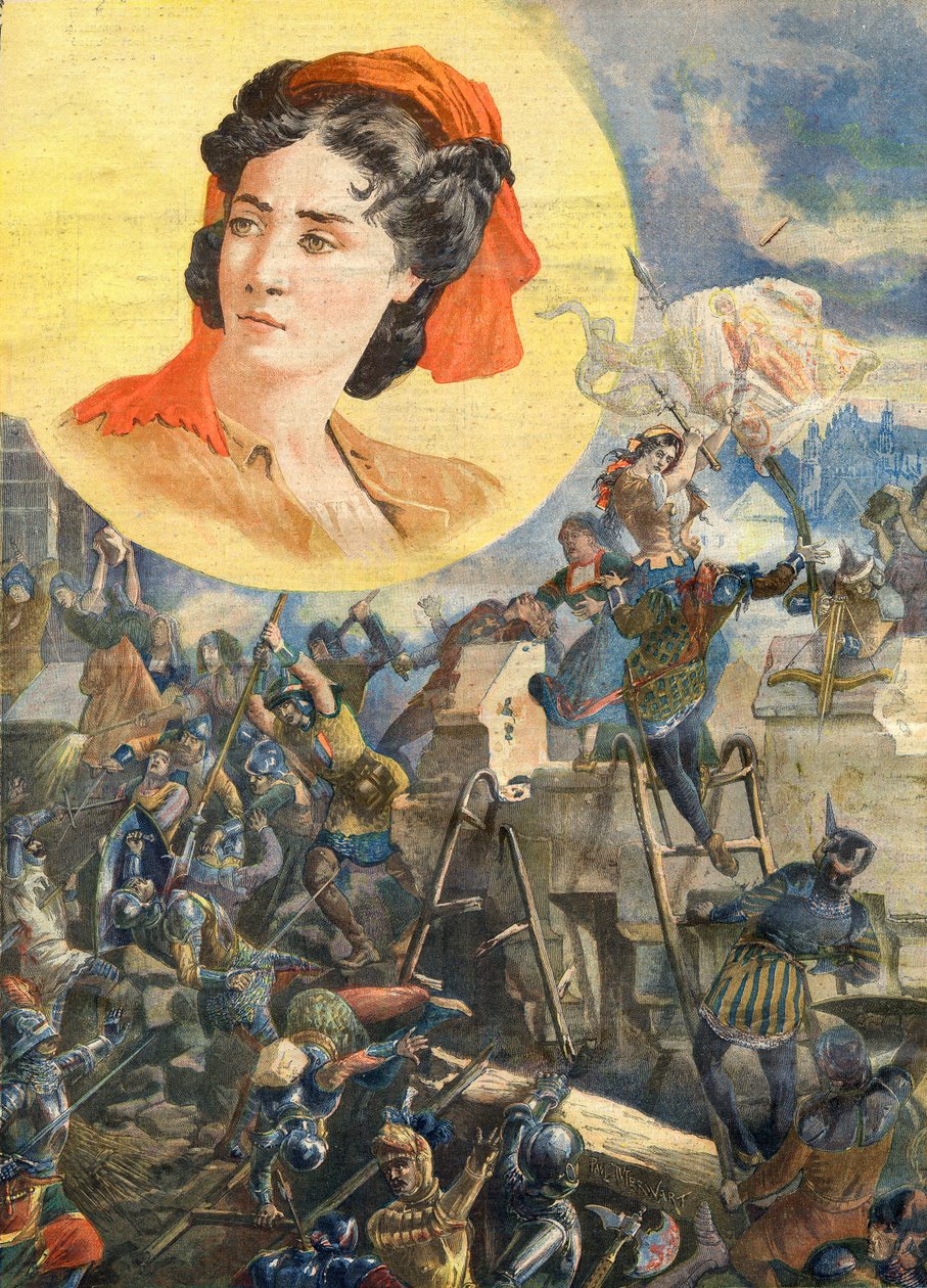 Jeanne Fourquet olarak bilinen Jeanne Laisne (1456-?) by French School