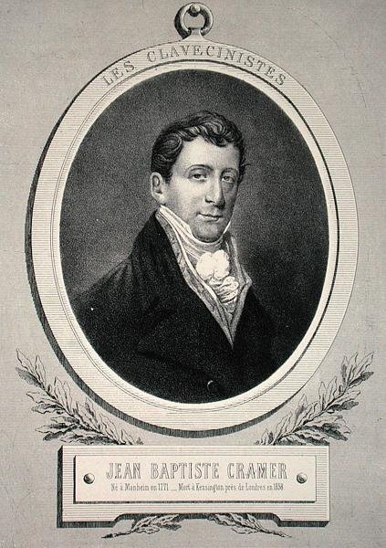 Johann Baptist Cramer (1771-1858), Alfred Lemoine (lito) tarafından oyulmuş by French School
