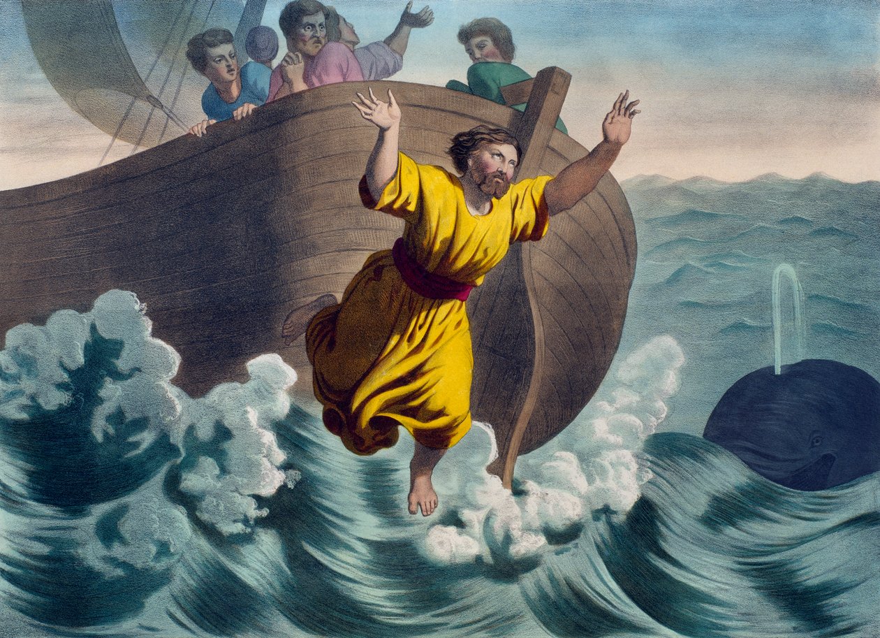 Jonah denize atıldı, bir ilmihal LHistoire Sainte