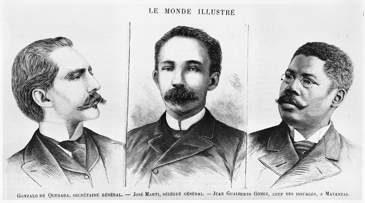 Jose Marti (1853-95), Gonzalo de Quesasa (1868-1915), Juan Gualberto Gomez (1854-1933), Le Monde Illustre