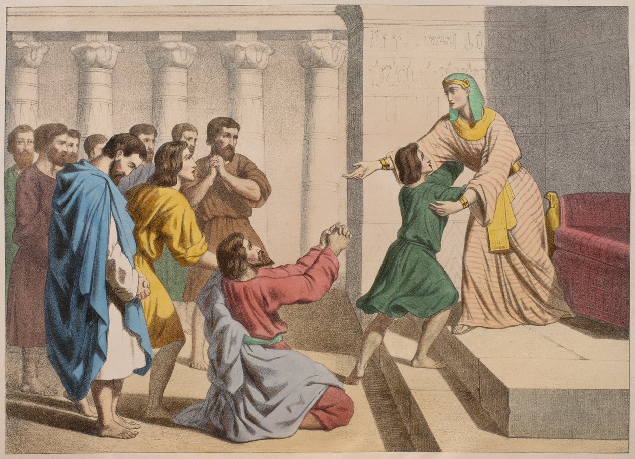 Joseph, kardeşleri tarafından tanınmasına izin veriyor, Charles Delagrave, Paris, 19. yüzyılın sonlarında yayınlanan bir ilmihal LHistoire Sainte