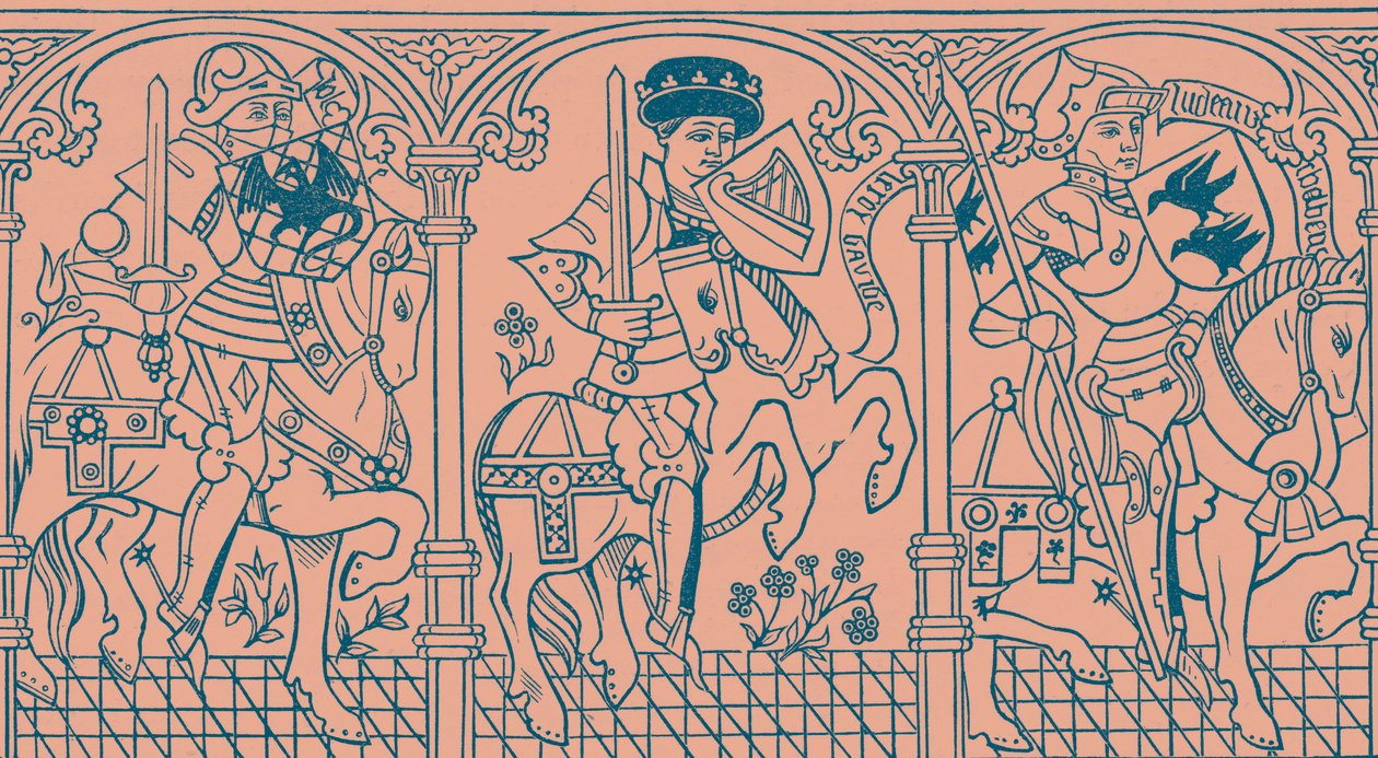 Joshua, King David ve Judas Maccabaeus by French School