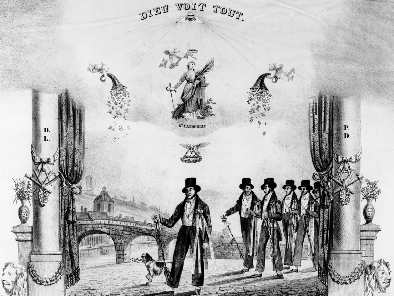 Kalfalık Belgesi, 1838 by French School