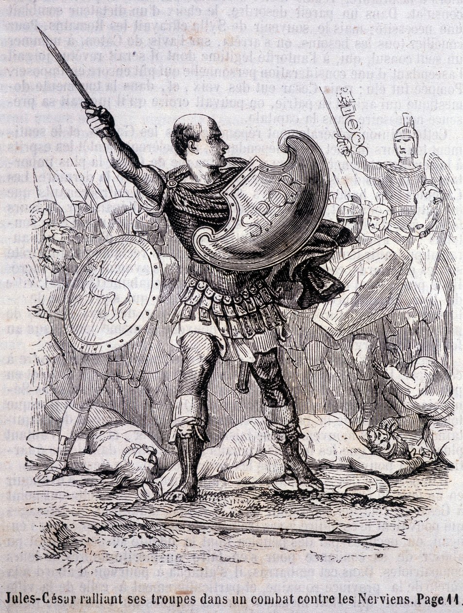 Julius Caesar birliklerini Nerviens