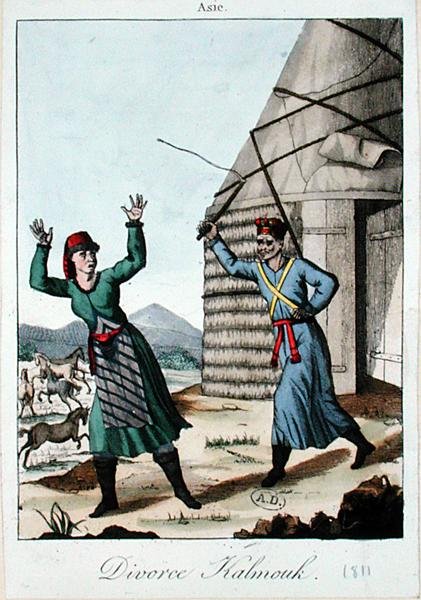 Kalmuk Boşanma by French School
