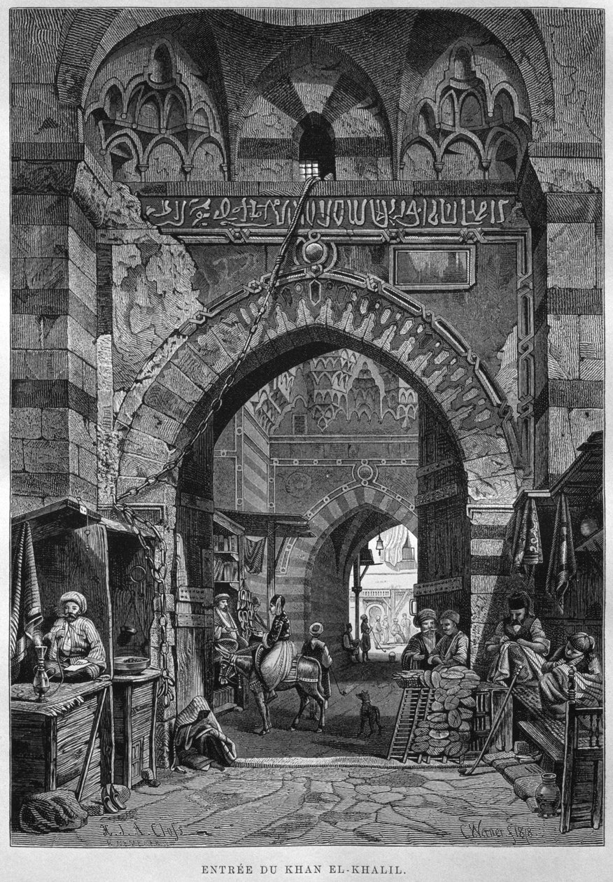 Khan El-Khalil girişi, Georg Moritz Ebers