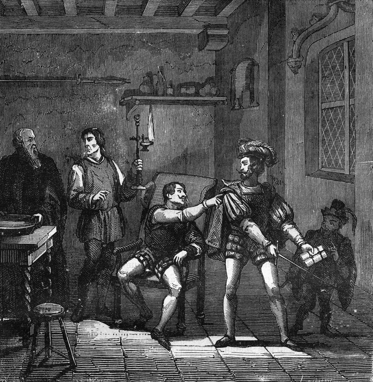 Kral I. François (1494-1547) ve Suffolk Dükü Charles Brandon, Saray