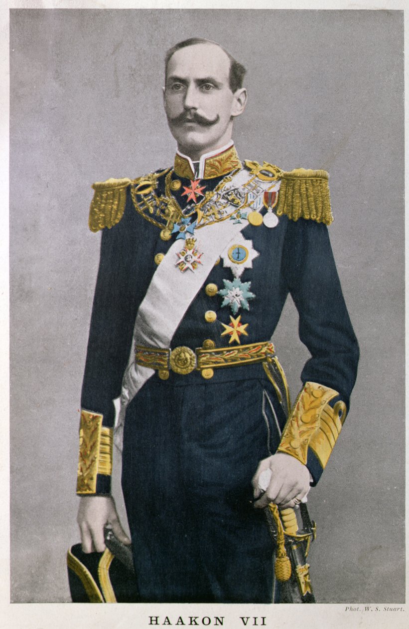 Norveç Kralı VII. Haakon (1872-1957), 20. yüzyılın başlarında by French School