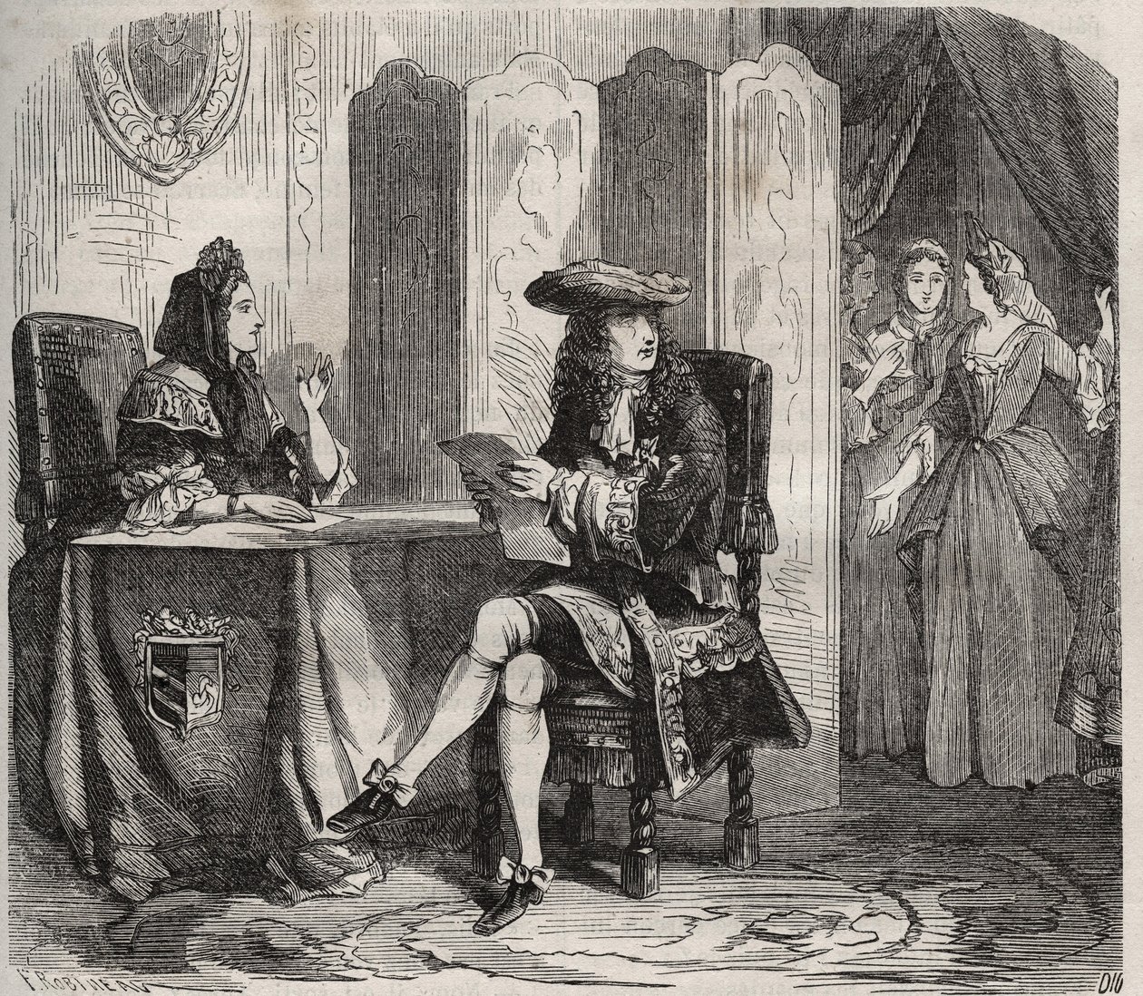 Kral Louis XIV (1638 -1715) ve karısı Maintenon Markizi (Francoise d