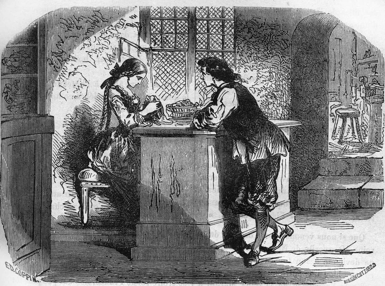 Kral Louis XI (1423-1483), metresi Gigon Hanımı için kuyumcu Madame Passefilon
