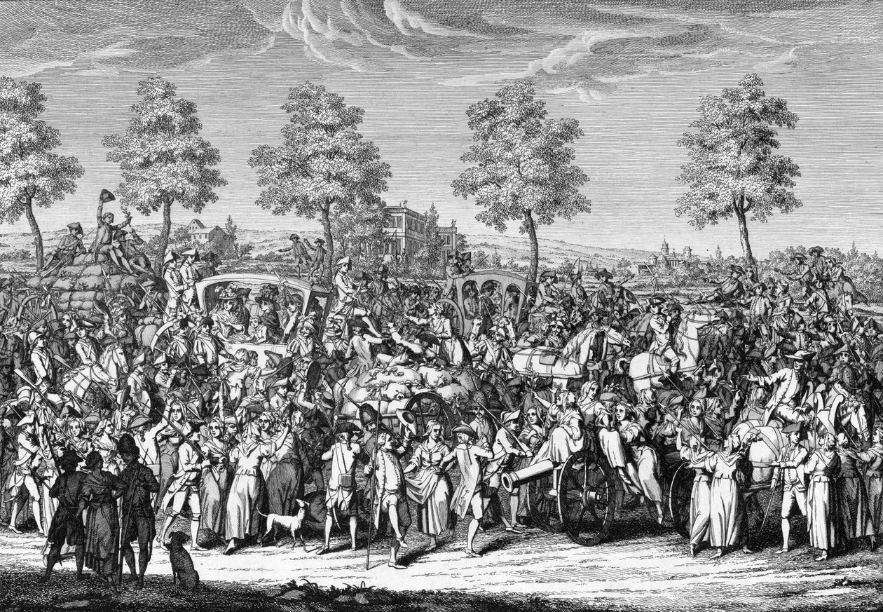 Kral Louis XVI ve Kraliyet ailesi Paris
