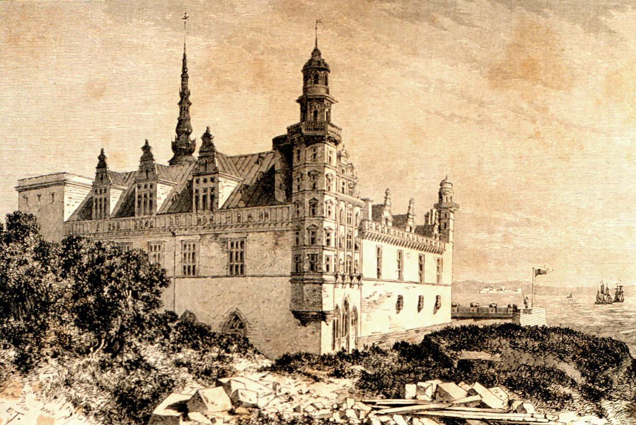 Kronborg Kalesi, Hillerod, Danimarka, 1850