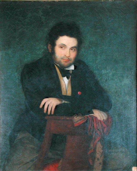 L. J. Begin (1793-1859) (tuval üzerine yağlı boya) by French School