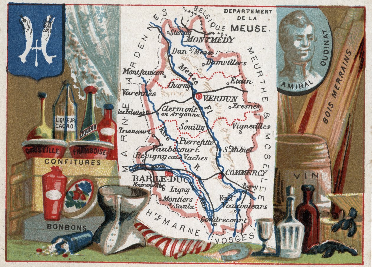 La Meuse (55), Lorraine, Fransa. Amiral Oudinat
