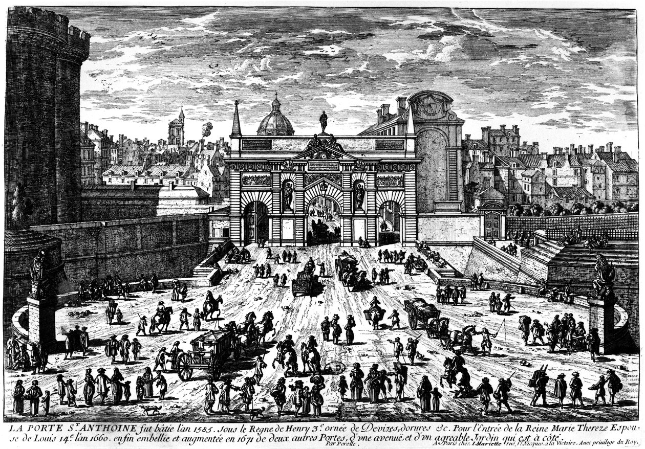 Porte Saint-Antoine, Paris by French School