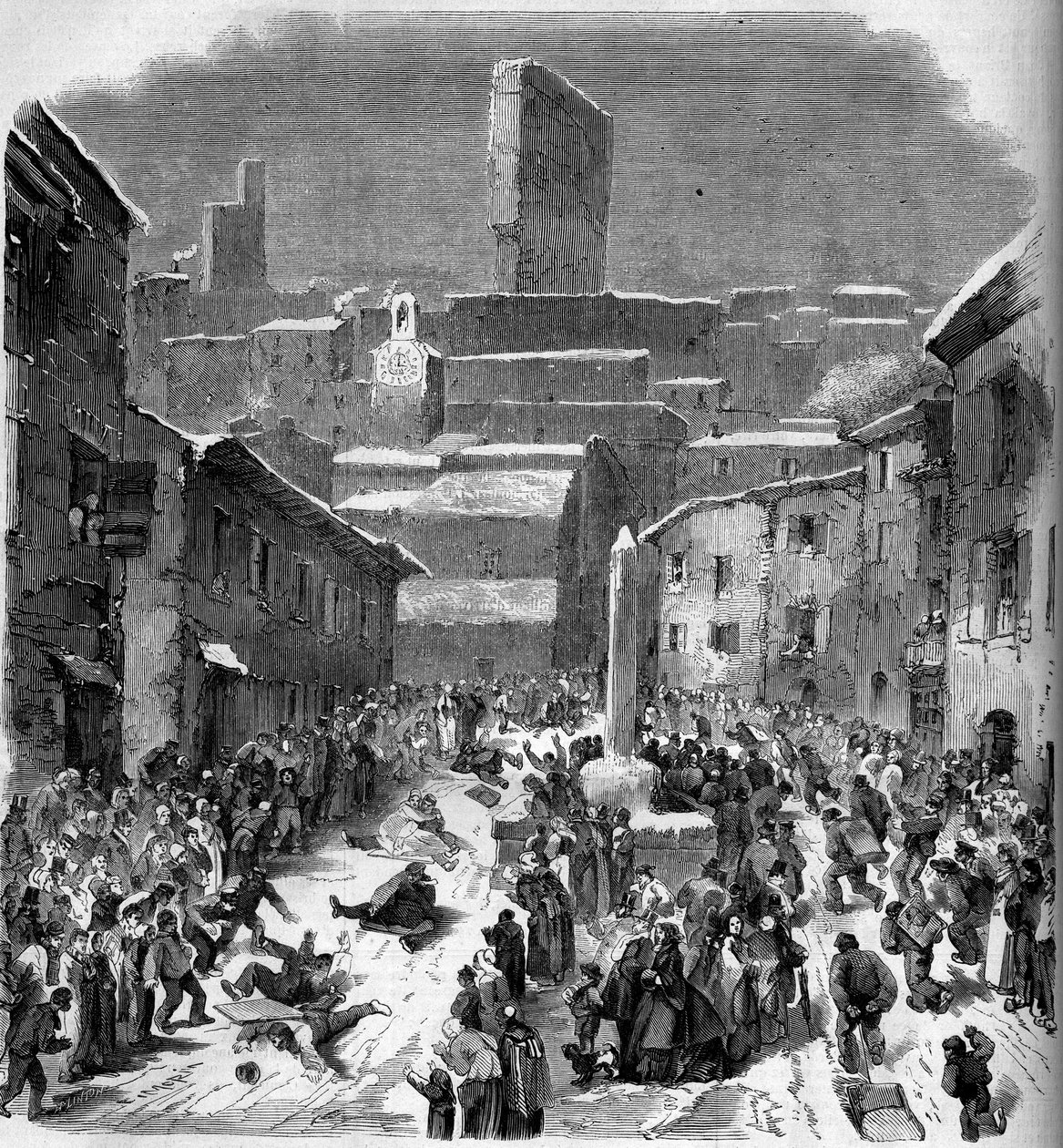 Bourdeaux, Drome (26), kış 1860