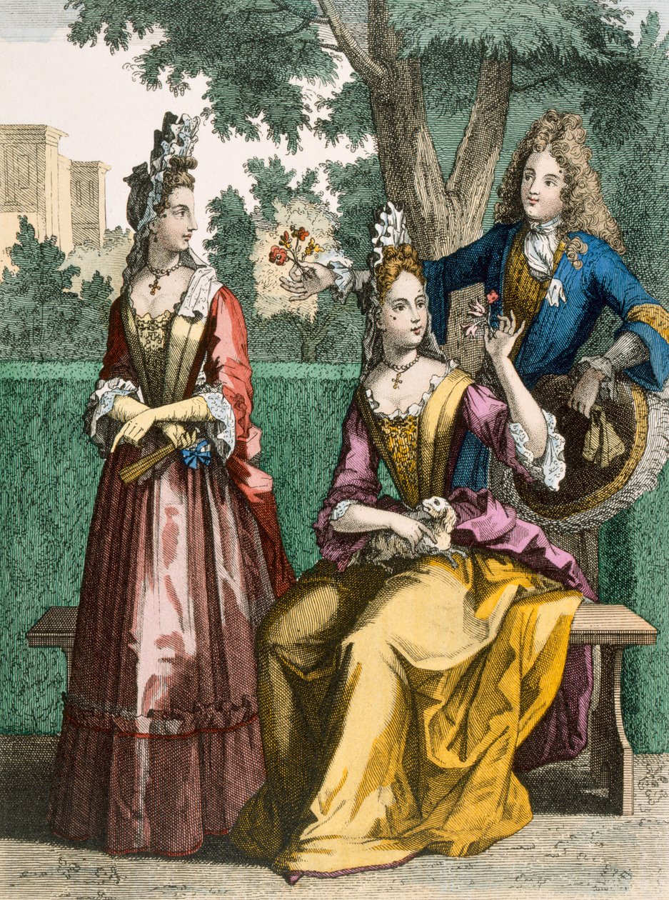 Bayan Resmi Günlük Elbiseler, 1690 by French School