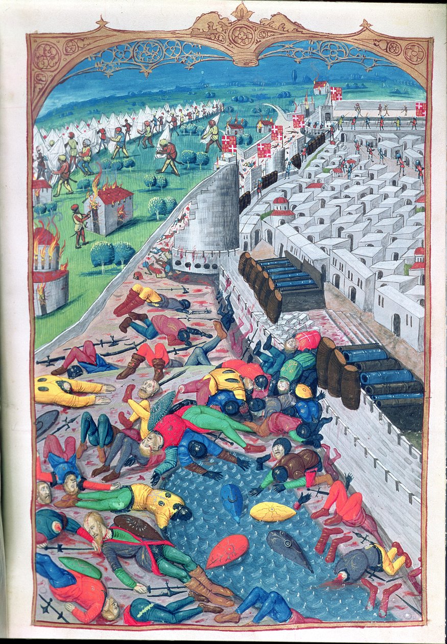 Enlem 6067 Onurlu Kapitülasyondan Sonra, A History of the Siege of Rhodes, Guillaume Caoursin, 1483 by French School