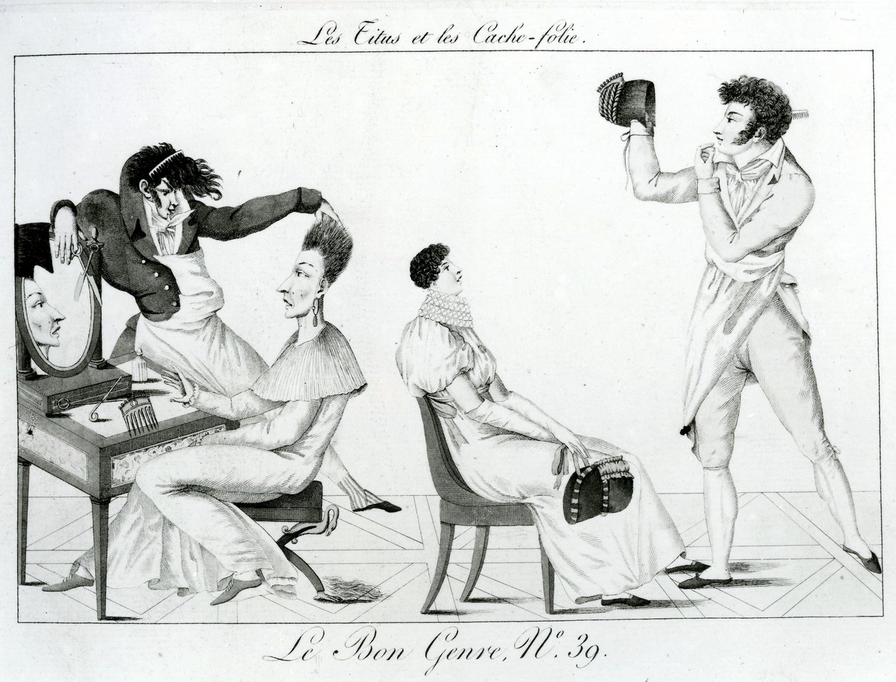 Le Bon Tür - Titus ve Delilik Önbellekleri, 1812 by French School