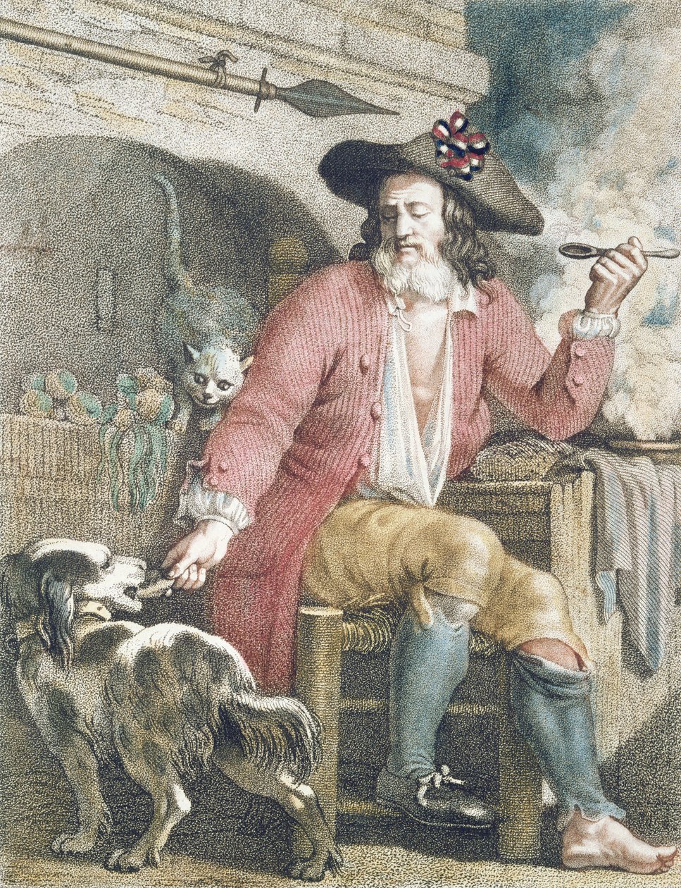 Le Bon Sans-Culotte, c.1789 (bw için bkz. 161092) by French School