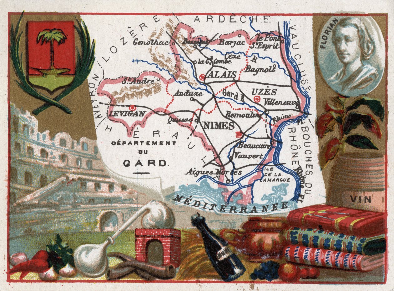 Le Gard (30), Languedoc-Roussillon (Languedoc Roussillon), Fransa - Yerel uzmanlık: eau de vie (damıtma cihazı) ve şarap - Jean-Pierre-Claris