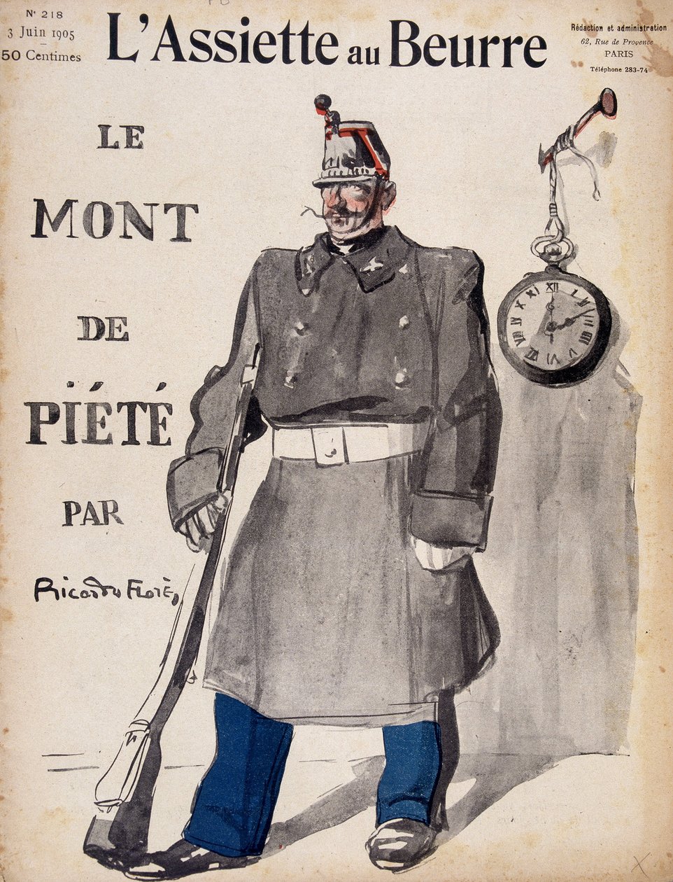 Mont-de-Piété - 06/03/1905 tarihli “Tereyağı tabağı”nda by French School