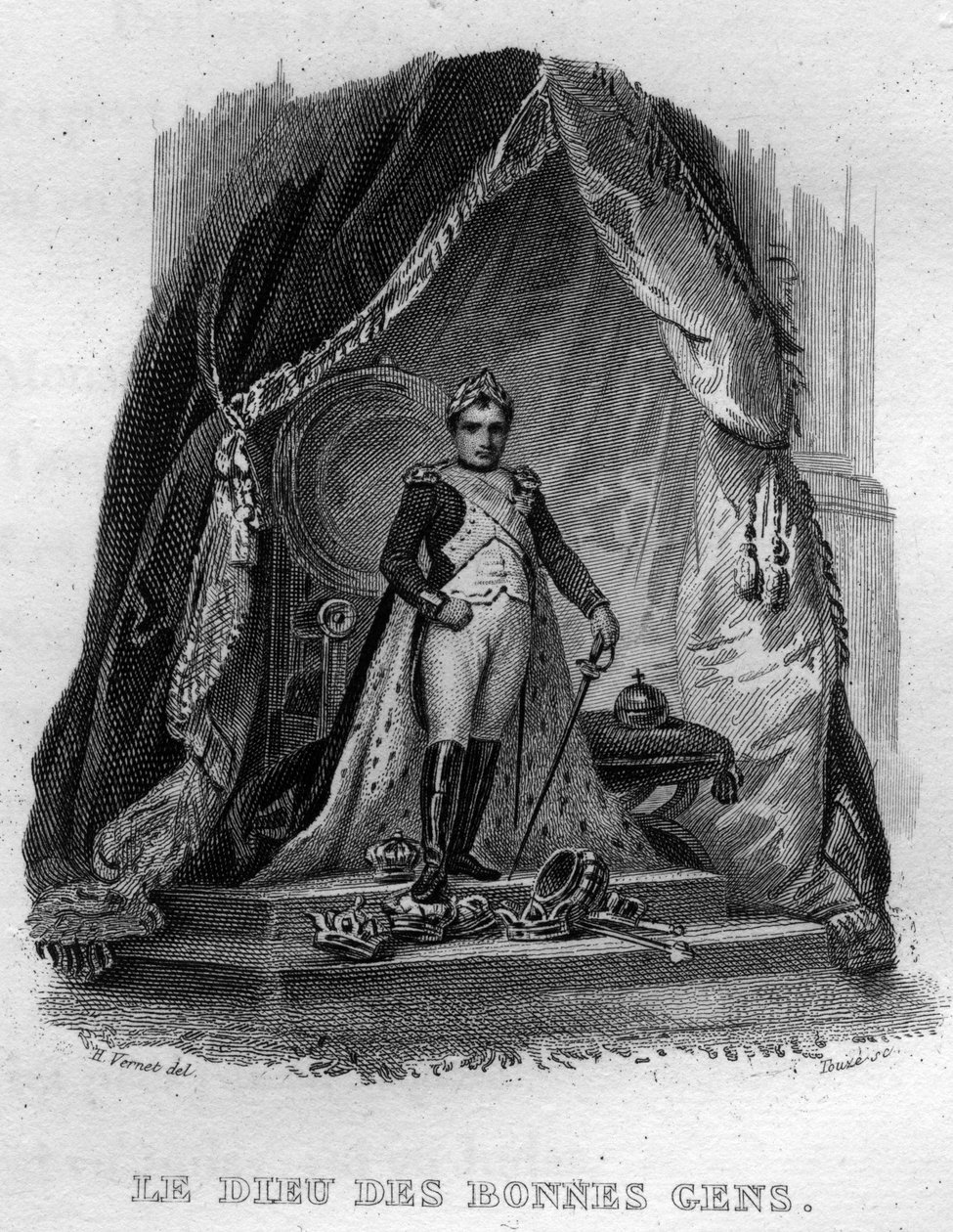 İyi insanların tanrısı Pierre Jean de Beranger (1780-1857), Fransız şair ve söz yazarı tarafından “Oeuvres tamamlar” (1834) 
