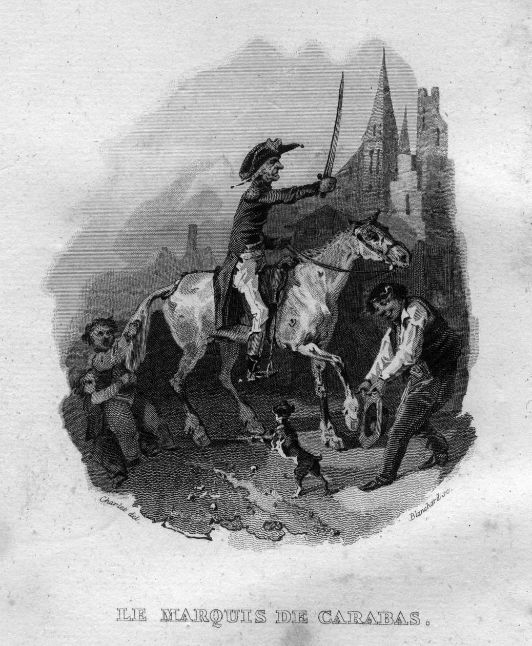 Fransız şair ve söz yazarı Pierre Jean de Beranger (1780-1857) tarafından “Oeuvres tamamlıyor” (1834) adlı eserinde Carabas Chanson de Beranger