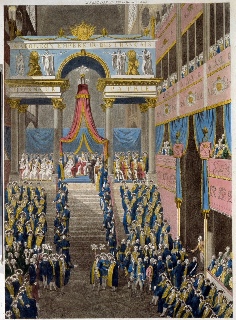 Le sacre de Napoleon (1769-1821), le 2 decembre 1804. (2 Aralık
