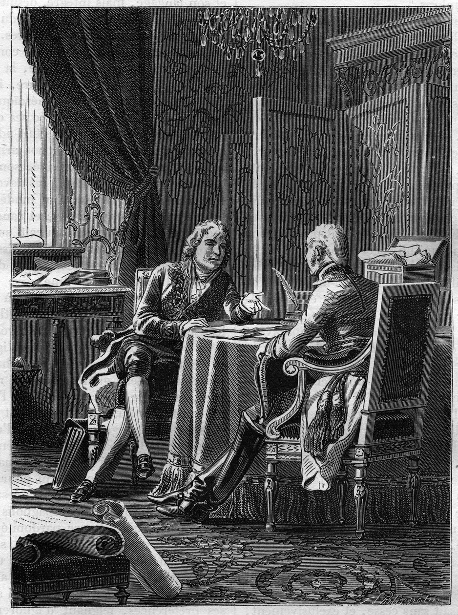 Avusturya temsilcisi Saint Julien (Saint-Julien) Kontu ile Talleyrand Perigord