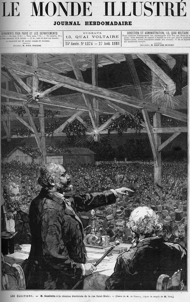 Leon Gambetta, Paris