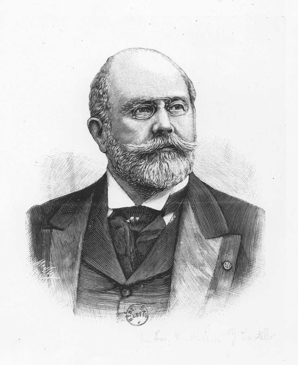 Leon ve Castillo (gravür) by French School