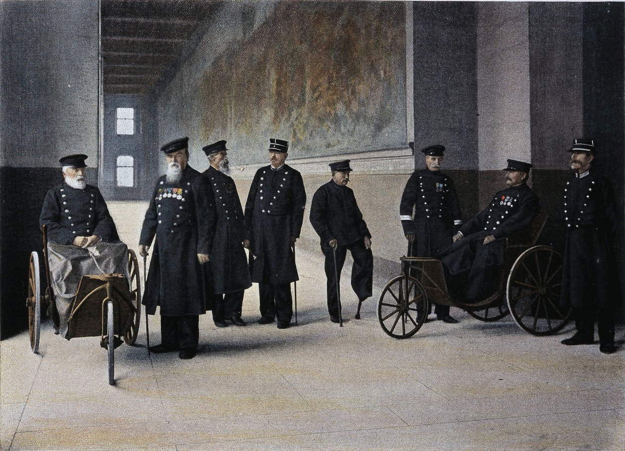 Les Moines Lais: engelli askerler - “Album militaire” de ”- les geçersiz by French School