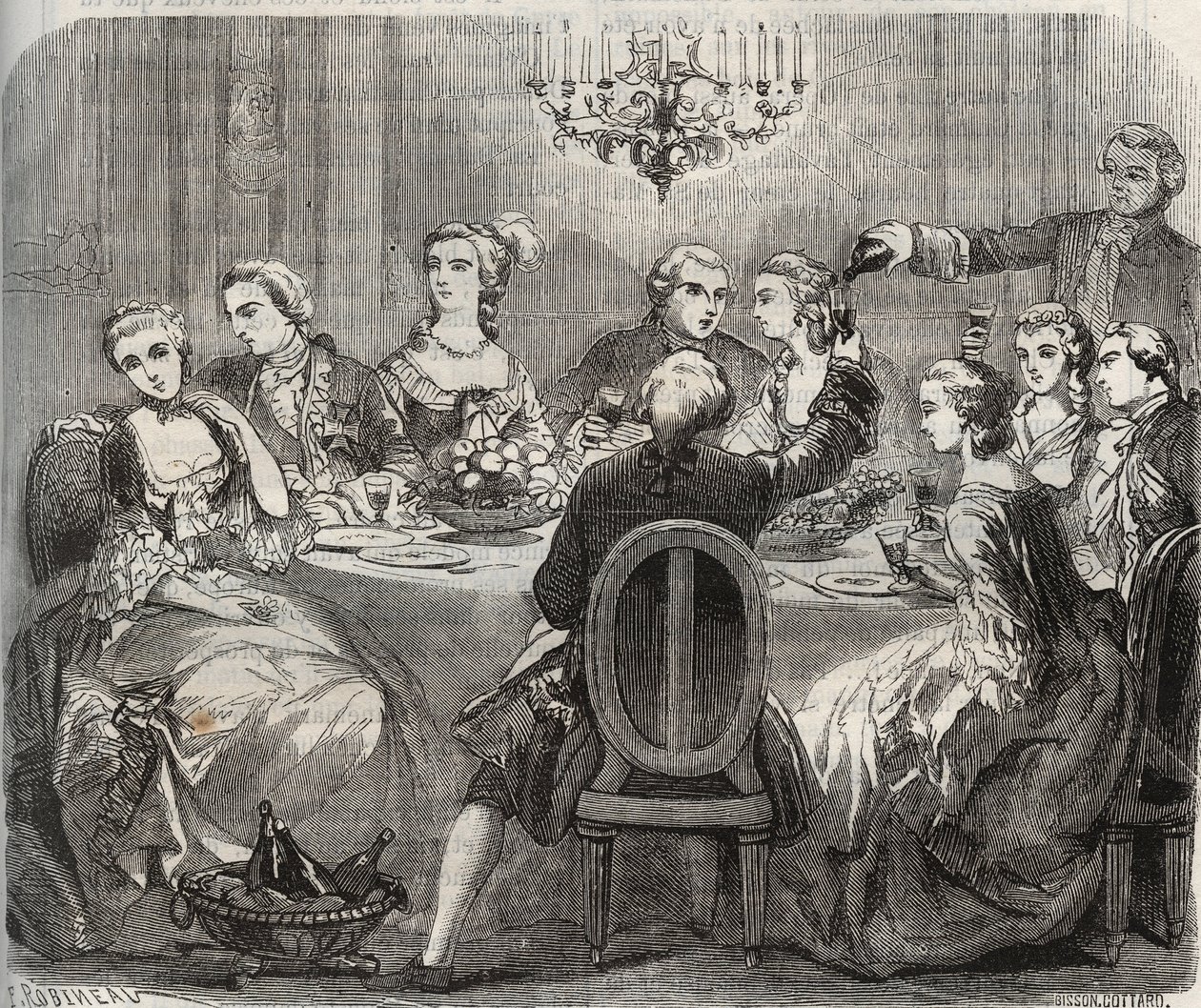 Özgürlük: Christian VII (1749-1808), Danimarka ve Norveç Kralı, dansçı Marie Madeleine Guimard (1743-1816) tarafından Pantin