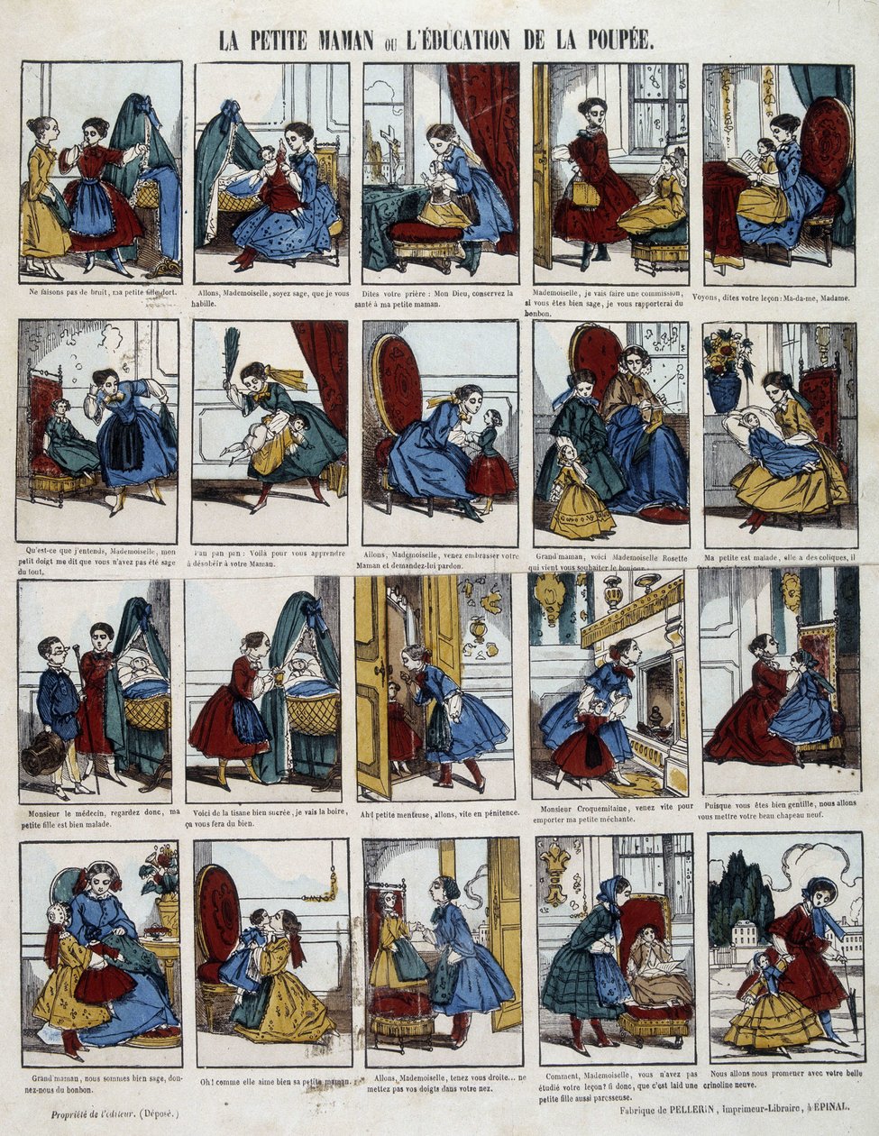 Küçük Anne "" Bebeğin Eğitimi ". Epinal