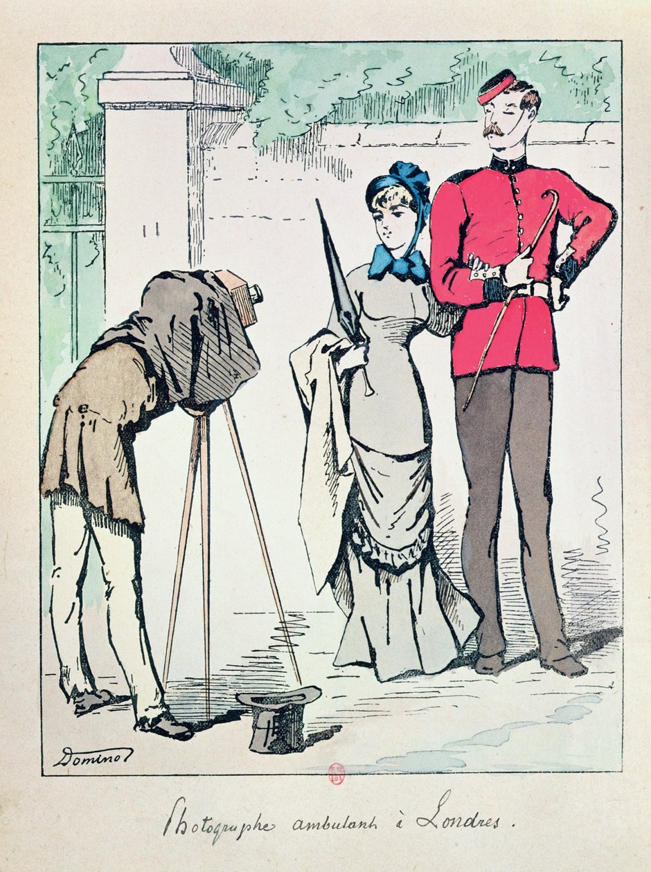 Londra Sokak Fotoğrafçısı. 19. yüzyılın sonlarında by French School
