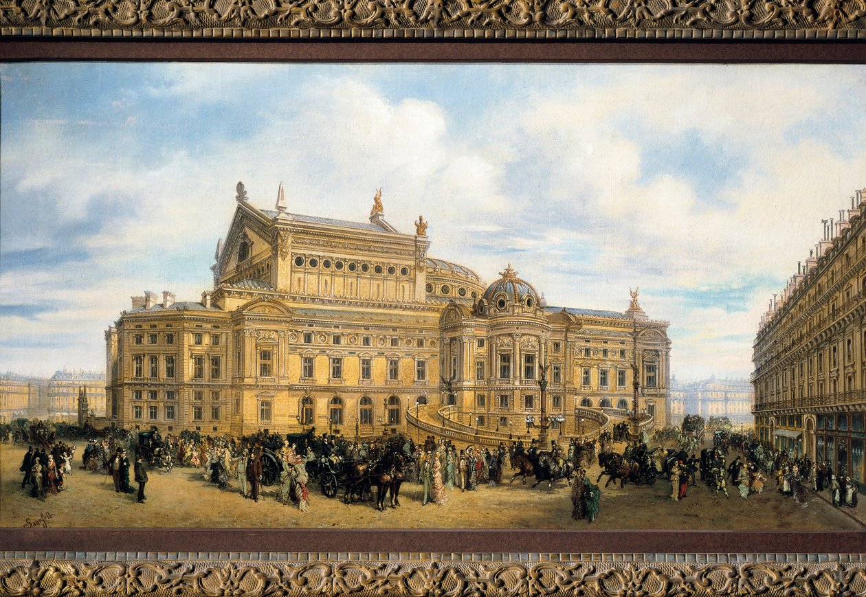 Charles Garnier tarafından inşa edilen Paris Operası, Rue Auber